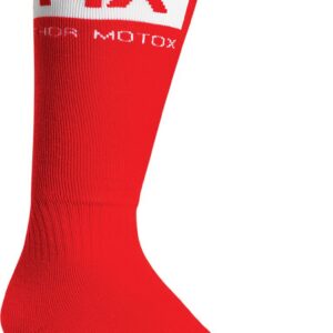 SOCK MX SOLID RD/WH 10-13