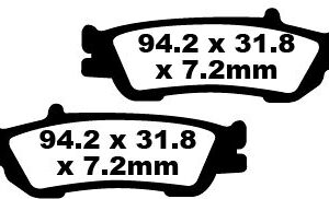 BRAKE PAD CARBON TT DIRT