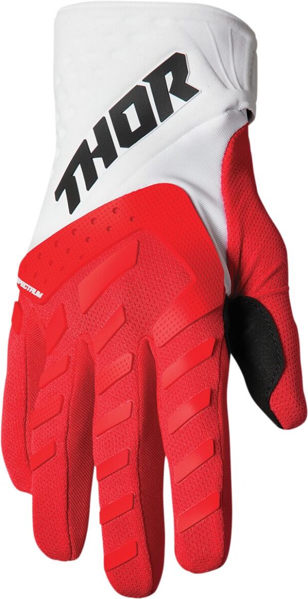 GLOVE SPECTRUM RED/WH SM