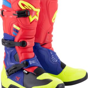 BOOT TECH3 RD/BL/ YL FL 9
