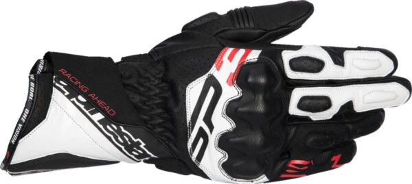 GLOVE SP-3 BLK/WHT/RD FLUO M