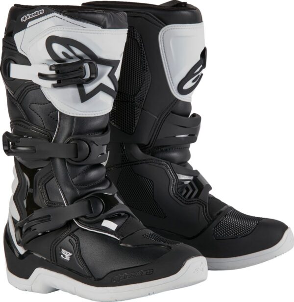 BOOT TECH3S YTH WHT/BLK 7