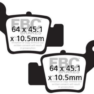 BRAKE PAD CARBON TT DIRT