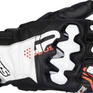 GLOVE GP+ R V3 LTHR BK/WT/RD L