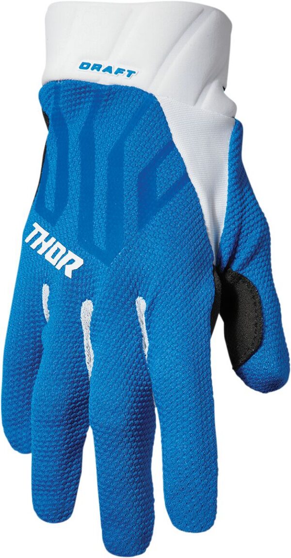 GLOVE DRAFT BLUE/WHITE MD