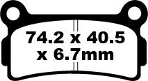 BRAKE PAD FA SER ORGANIC