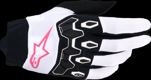 GLOVES 4W FULL BORE V2 WHT/PIN