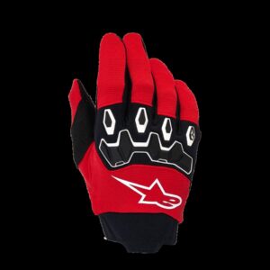 GLOVES YTH FULL BORE V2 RED/BL