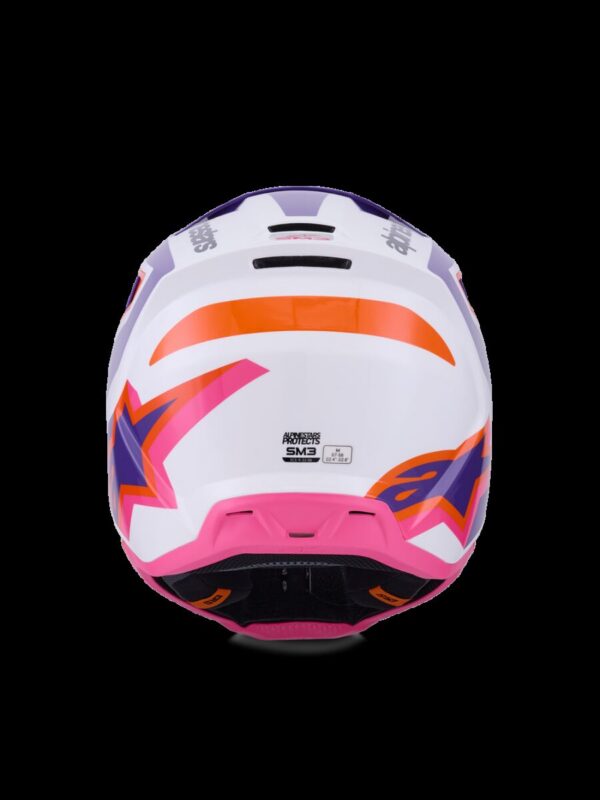 HELMET SM3 HEAT WHT/PU/PINK XL