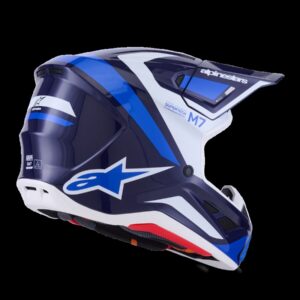 HELMET SM7 RISE BLUE/WHITE M