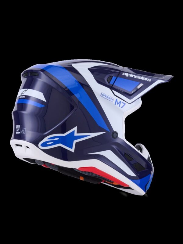 HELMET SM7 RISE BLUE/WHITE M