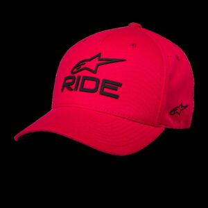 HAT CRV BILL RIDE SONIC RED/BL