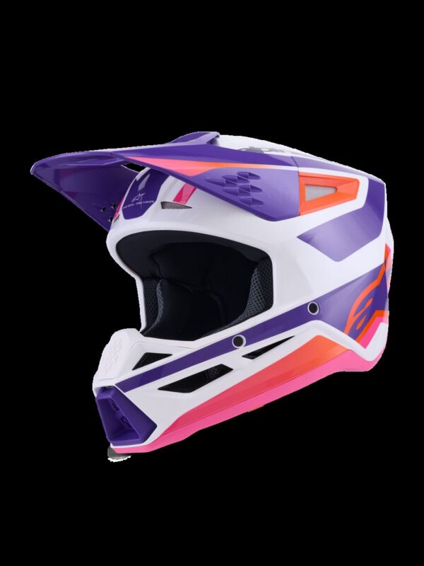 HELMET SM3 HEAT WHT/PU/PINK S