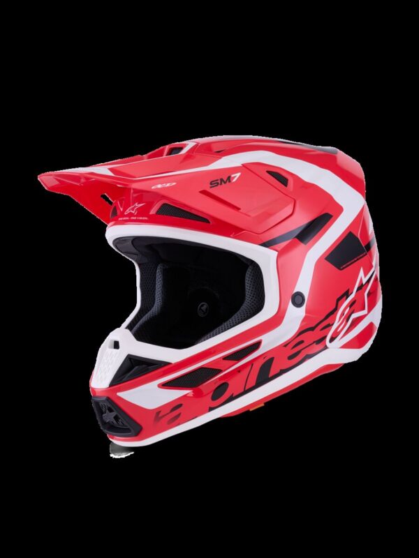 HELMET SM7 DEED RED/BLK/WH L