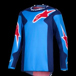 JERSEY FLUID GRID BLUE/RED 2X