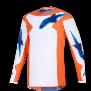 JERSEY FLUID GRID ORAN/BLUE 2X