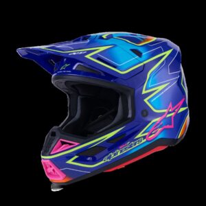 HELMET SM7 CAST BLU/YL/PINK 2X