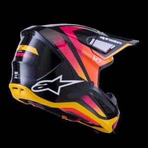HELMET SM7 RISE BLK/YL/PINK L