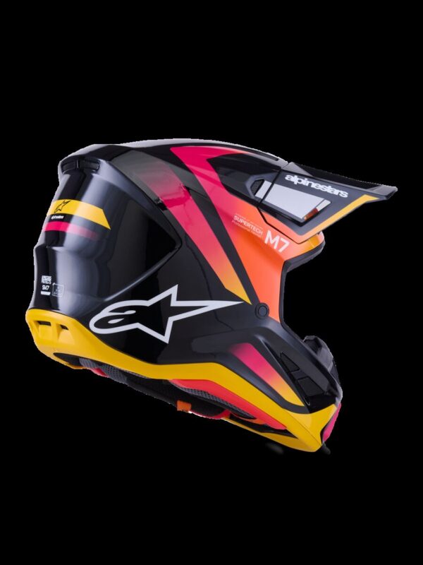 HELMET SM7 RISE BLK/YL/PINK L