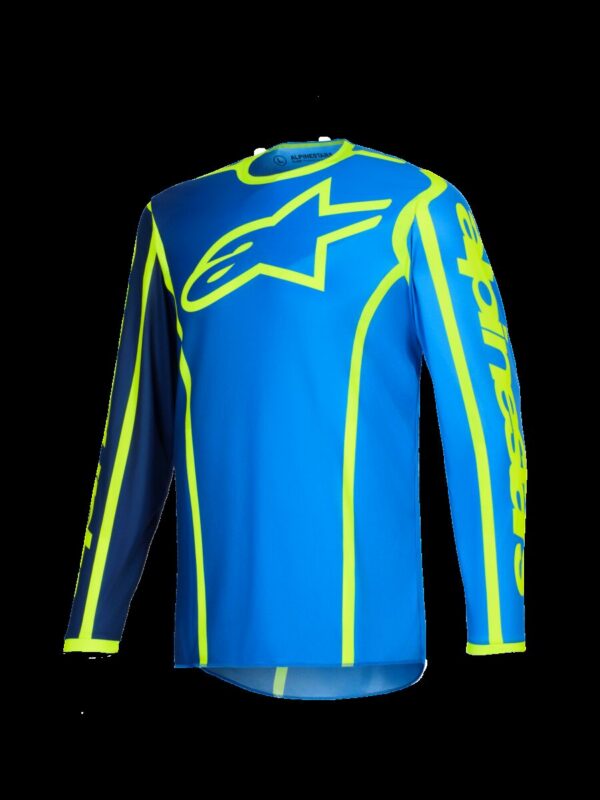 JERSEY FLUID APEX BLUE/YEL S