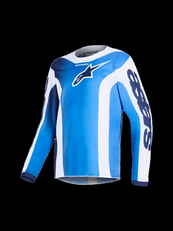 JERSEY YTH FLUID PORTL BLUE/WH