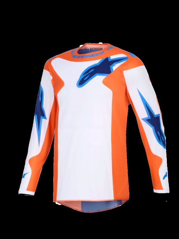 JERSEY FLUID GRID ORAN/BLUE M