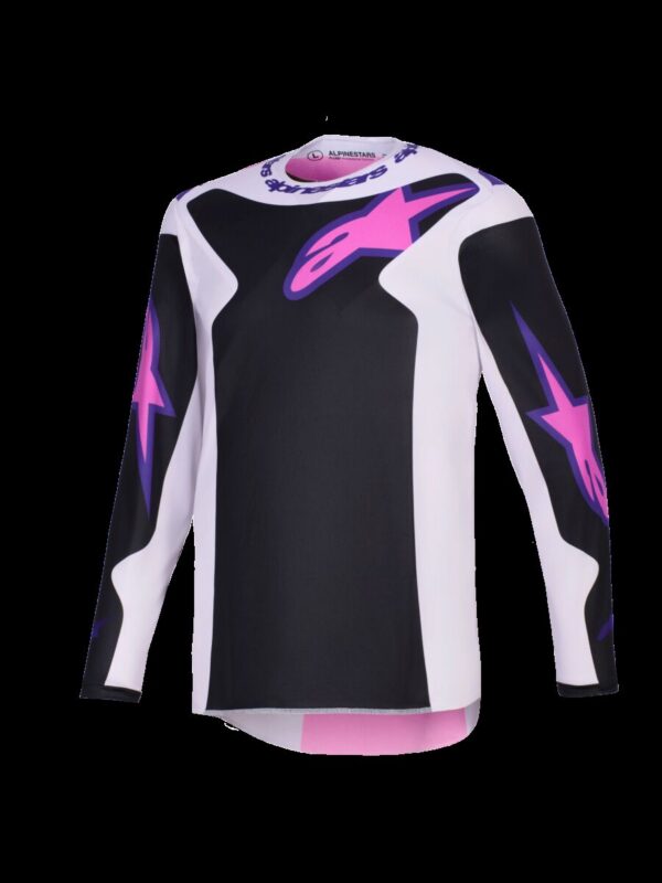 JERSEY FLUID GRID BLK/GY/PU M