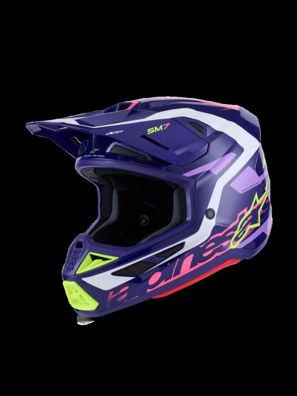 HELMET SM7 DEED PURPLE/PINK 2X