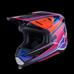 HELMET SM7 FUSE BLU/PU/PINK L