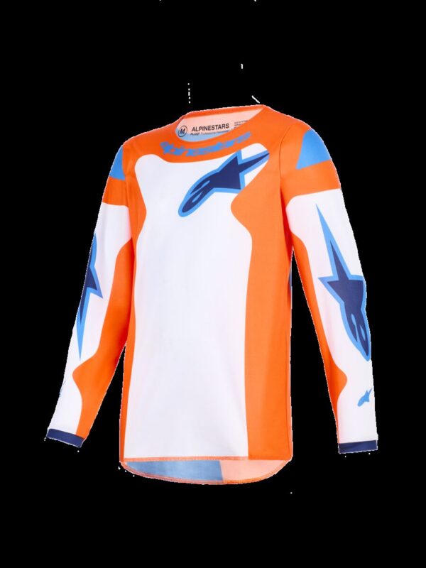 JERSEY YTH FLUID GRID ORAN/BLU