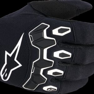 GLOVES YTH FULL BORE V2 BLK/WH