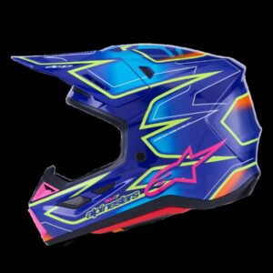 HELMET SM7 CAST BLU/YL/PINK L