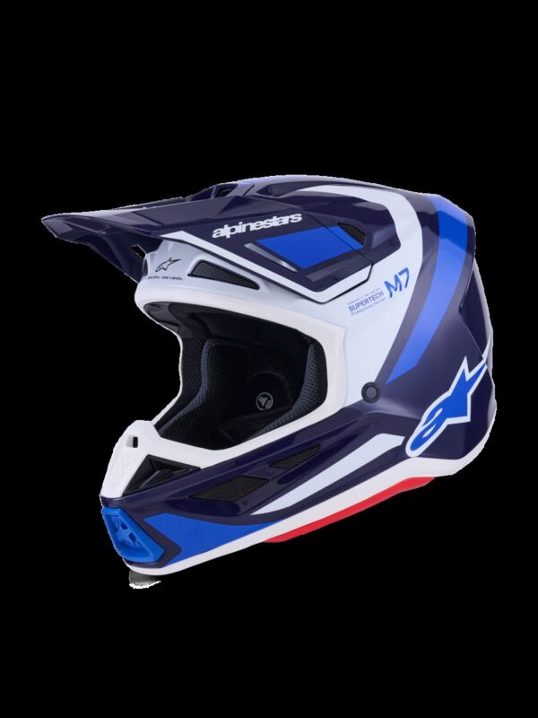 HELMET SM7 RISE BLUE/WHITE XS