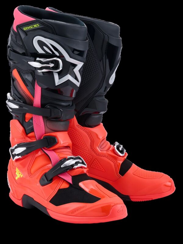BOOT TECH 7 BLK/RD FLUO/PINK 1
