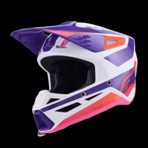 HELMET SM3 HEAT WHT/PU/PINK XS