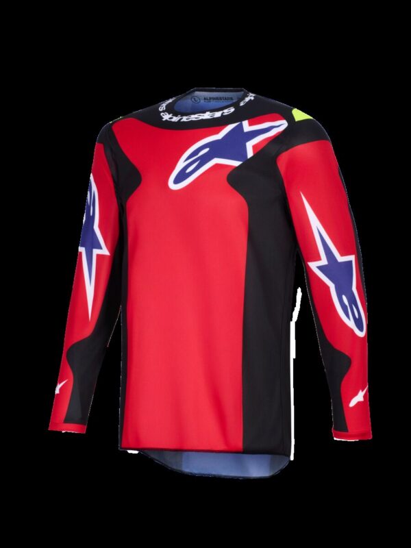 JERSEY FLUID GRID RED/BLK/PURP