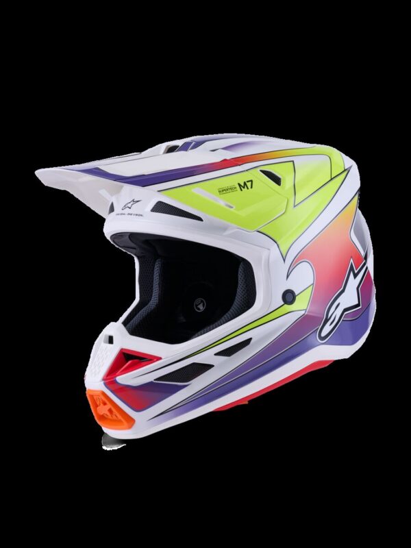 HELMET SM7 FUSE WHT/YL/PU L