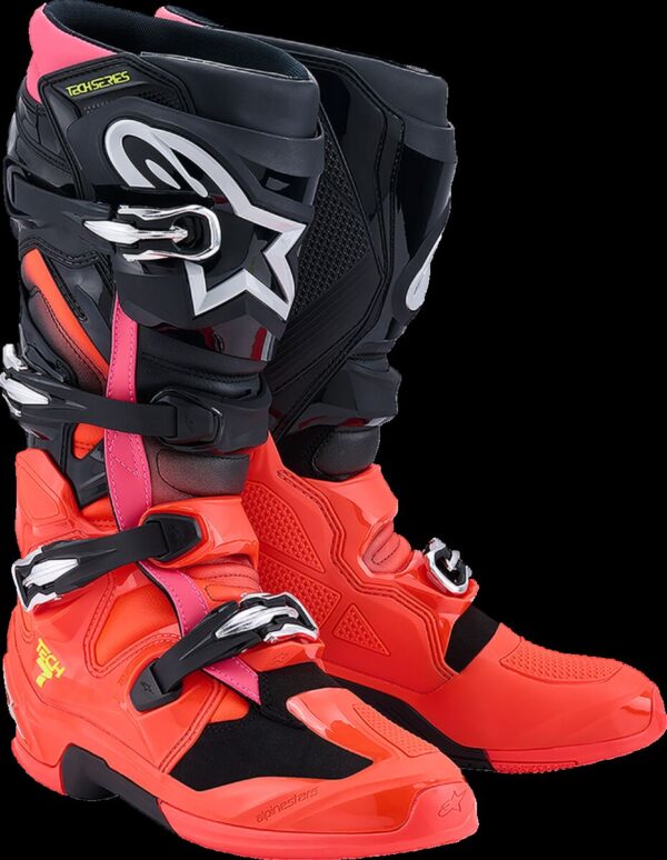 BOOT TECH 7 BLK/RD FLUO/PINK 1