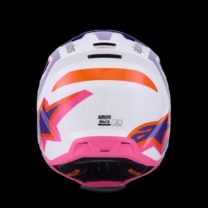 HELMET SM3 HEAT WHT/PU/PINK M
