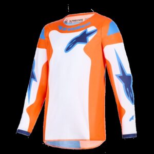 JERSEY YTH FLUID GRID ORAN/BLU