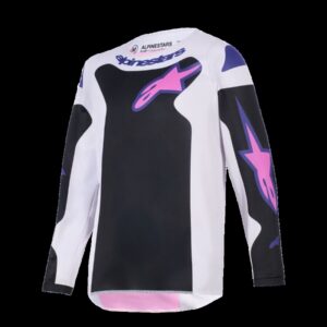JERSEY YTH FLUID GRID BLK/GY/P