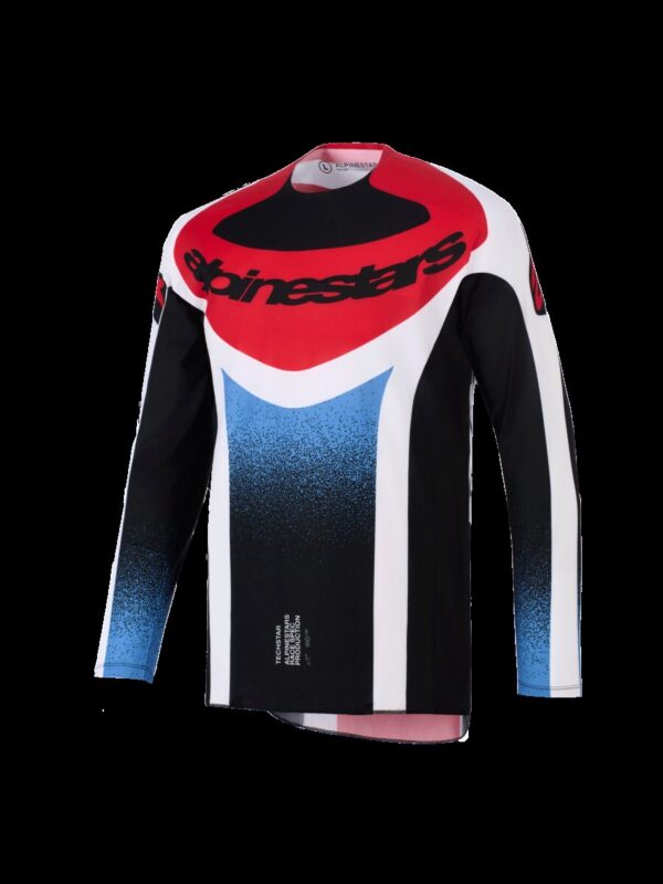 JERSEY TECHSTAR KNIF BLK/WH/RE