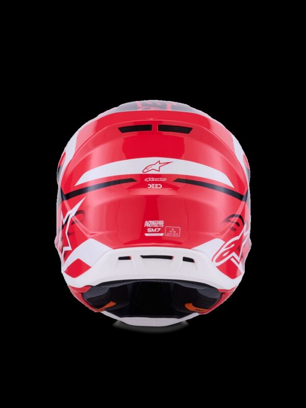 HELMET SM7 DEED RED/BLK/WH 2X