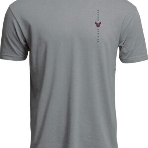 TEE VERT HTR GY XL