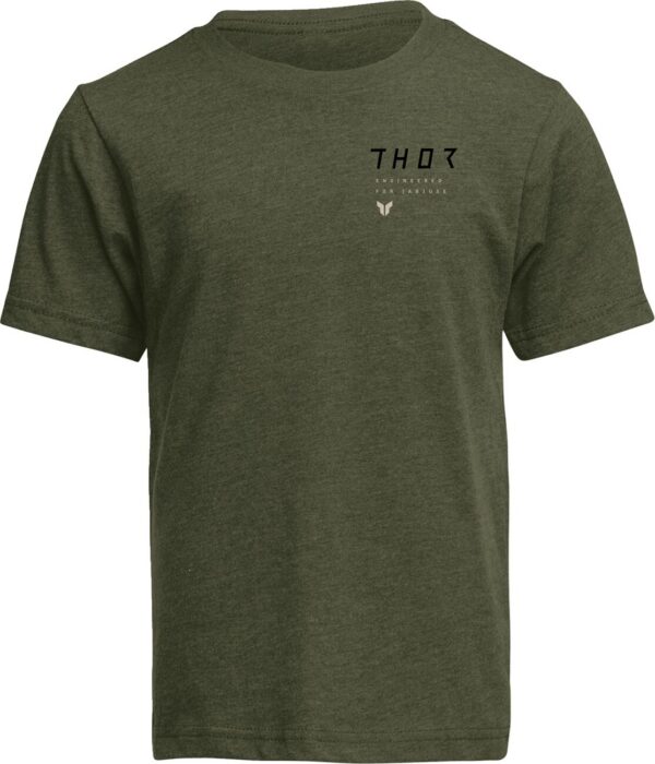 TEE YTH STAMP OLIVE XS