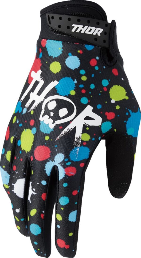 GLOVES YTH LAUNCHMODE SPLAT BL