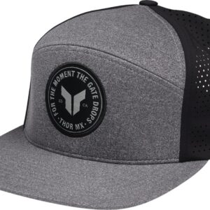 HAT BADGE HTR GY/BLACK