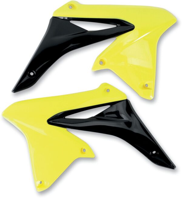 SHROUD RAD RMZ250 10-18 YEL/BK