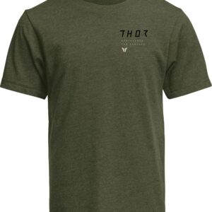 TEE YTH STAMP OLIVE LG