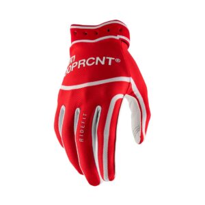 GLOVES RIDEFIT WHITE/RED - M